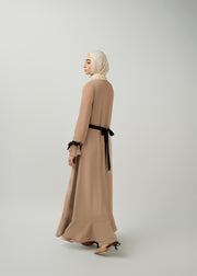 Alina Dress in Silver Whisper – Modest Fashion by Minnaba